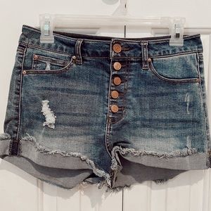 Denim Cuffed Shorts